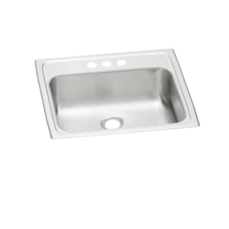 Elkay Pacemaker Stainless Steel 19 X 17 X 6-1/8 Single Bowl Top Mount Bathroom Sink PSLVR1917CS3